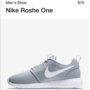 Never Worn - Gray Nike Roshe One Sneakers